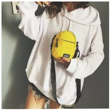 Tas Selempang Wanita Polos Terbaru Kanvas Hitam Original