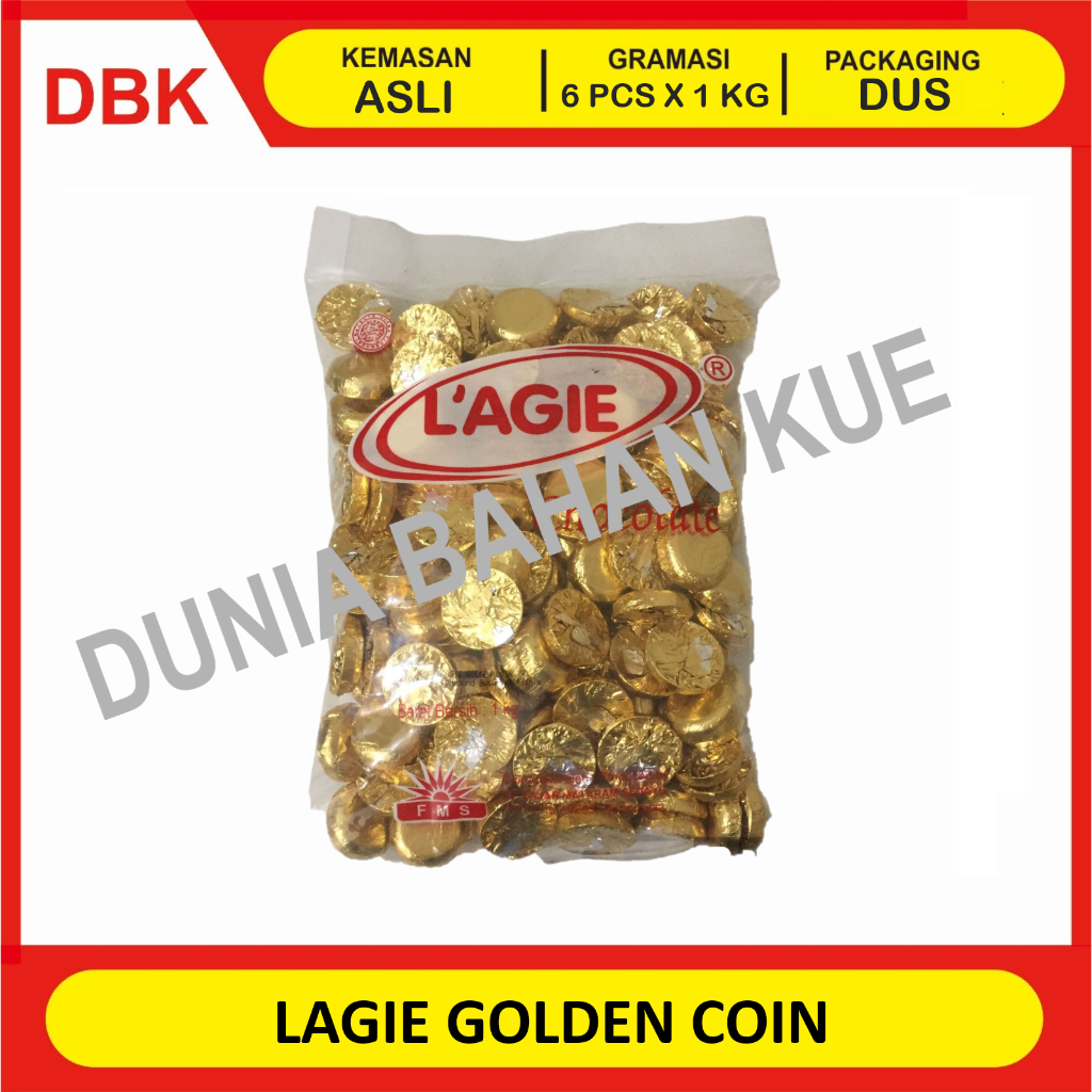 

LAGIE GOLDEN COIN COKELAT 1 KG - 1 DUS 6 PCS / COKELAT COKLAT ISI KISMIS