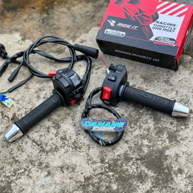 Gas Spontan Aprilia Ride It Fungsi lengkap On Off Lampu Engine Hazard Full Set Universal CB GL MEGAP
