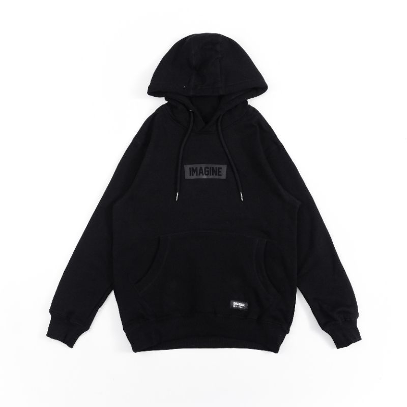 Imagineco Black Pullover Hoodie "Noir"