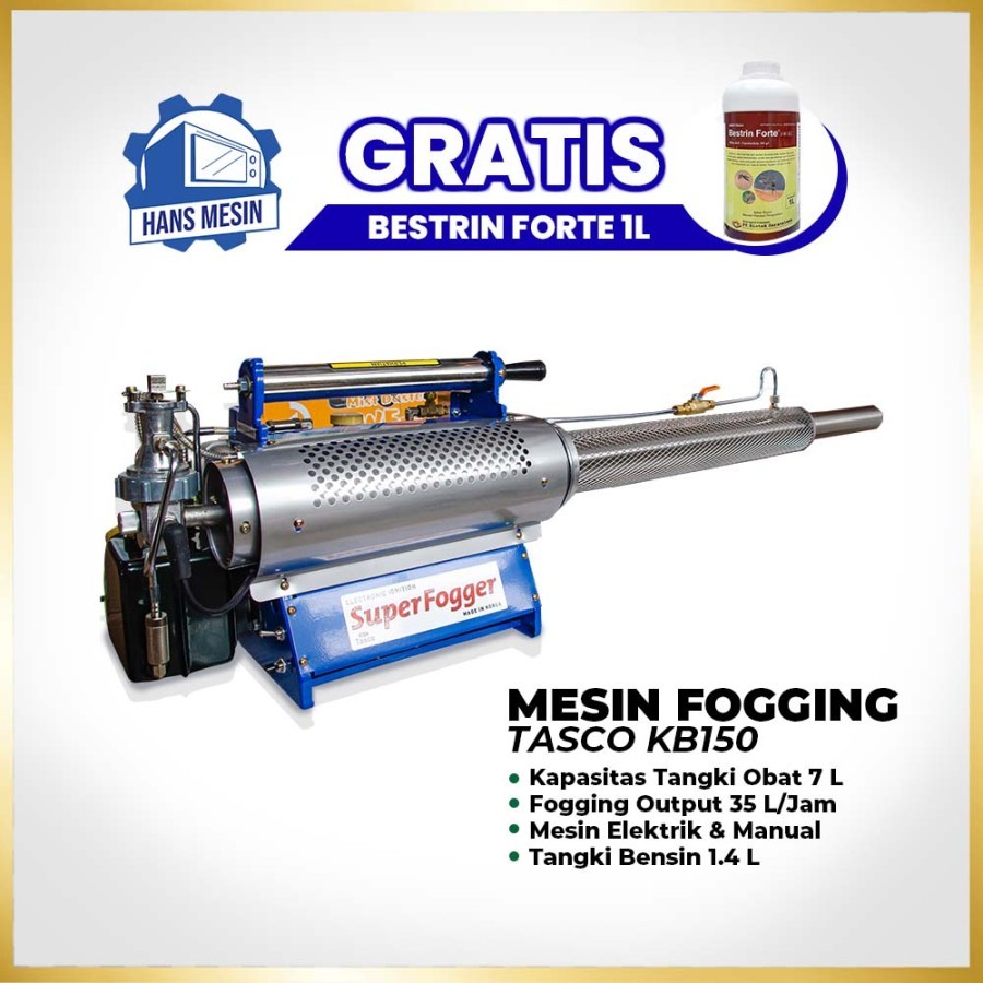 Super Fogger Basmi nyamuk Tasco KB150 Mesin Fogging Besar BONUS OBAT