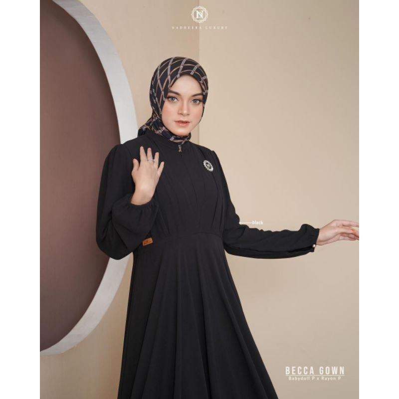 BECCA GOWN NADHEERA LUXURY - GAMIS MEWAH BESTSELLER