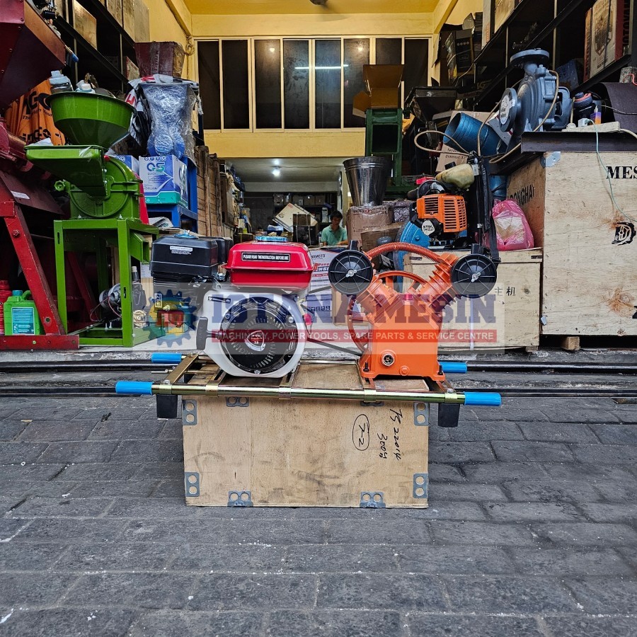 MESIN KOMPRESSOR ANGIN UDARA POMPA SUMUR BOR COMPLETE MESIN BENSIN