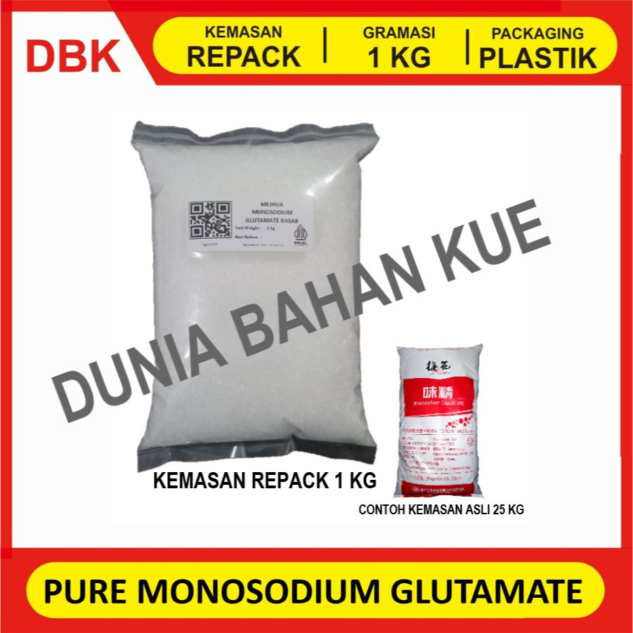 

PURE MONOSODIUM GLUTAMATE / MSG / PECIN / MICIN / VETSIN MURNI || 1 KG