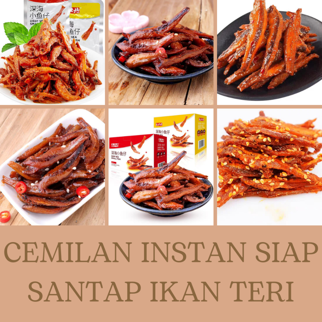 

Cemilan Instan Siap Santap Ikan Teri / Cemilan Instant Food