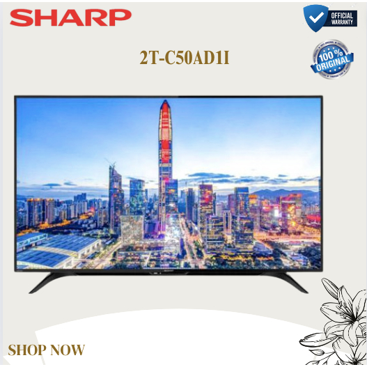 TV LED Sharp 50 inch dengan fitur Digital TV, model 2T-C50AD1I/2TC50AD1I/2T-C50-AD1I/2T-C50-AD1I