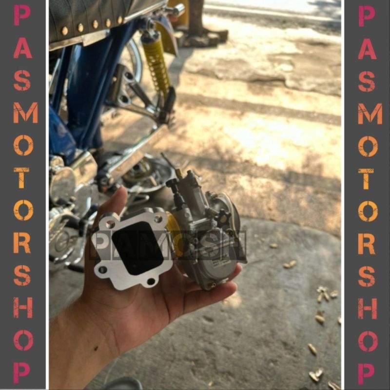 Manipol intake Yamaha fiz R, fiz zr, force 1 karbu pe 24/26/28/30/32/34 intake manipol karbu