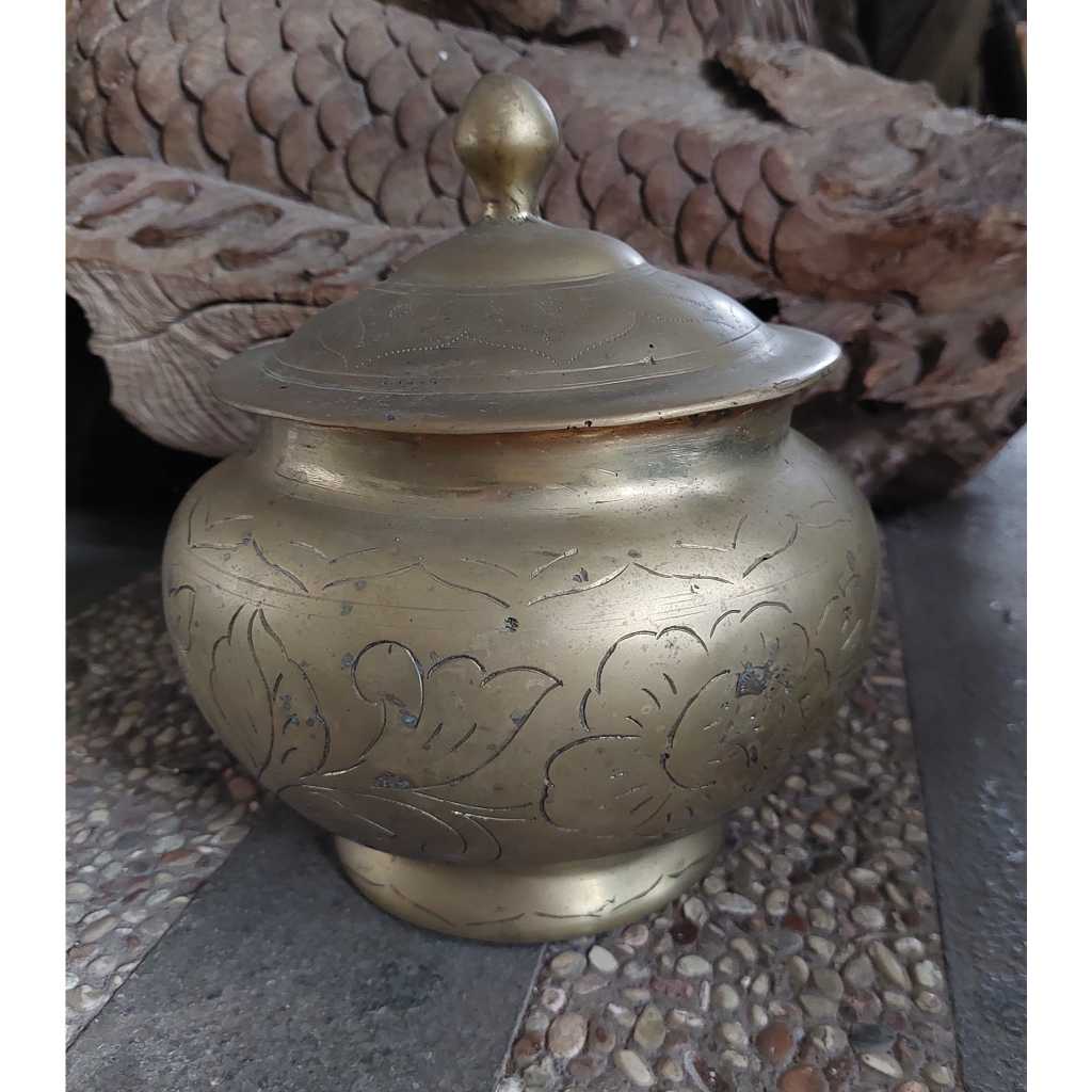 buli kuningan ukir PENYOK HALUS