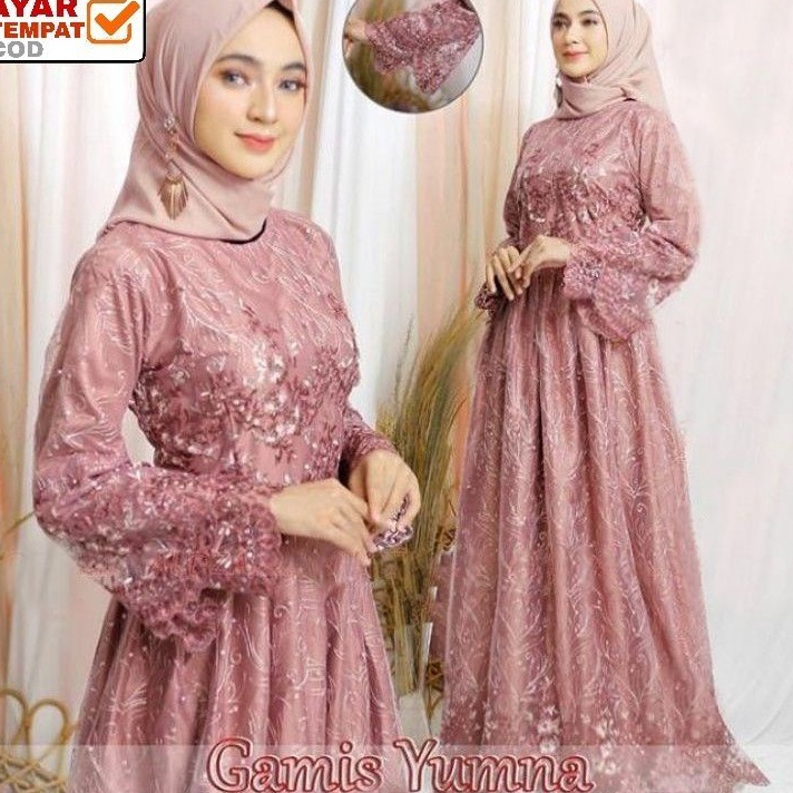 Jangan Sampai Kehabisan Size L XL XXL  Gamis Pesta  Gamis Jumbo  Maxi Dress  Gamis Tile  Gamis Maxi 