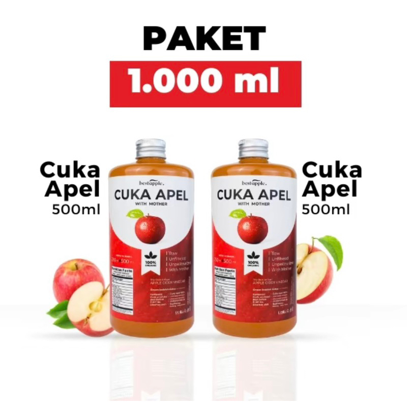 

CUKA APEL ORGANIK 250 ML || CUKA APEL BEST APPLE | CUKA APEL CIDER