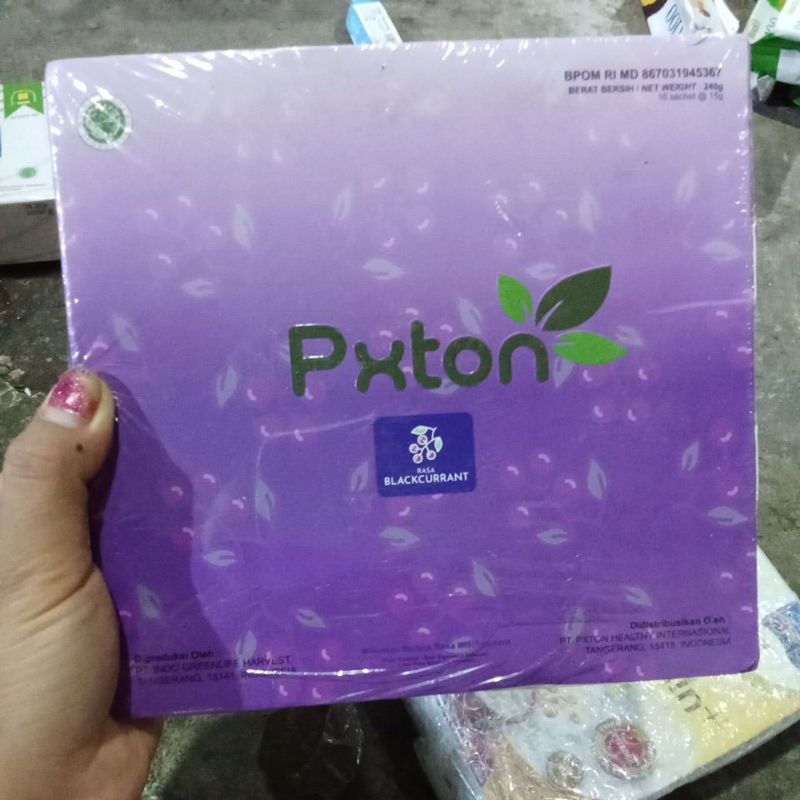 

pxton rasa blackcurrant 240gr 16sachet@150gr. Mepet exp