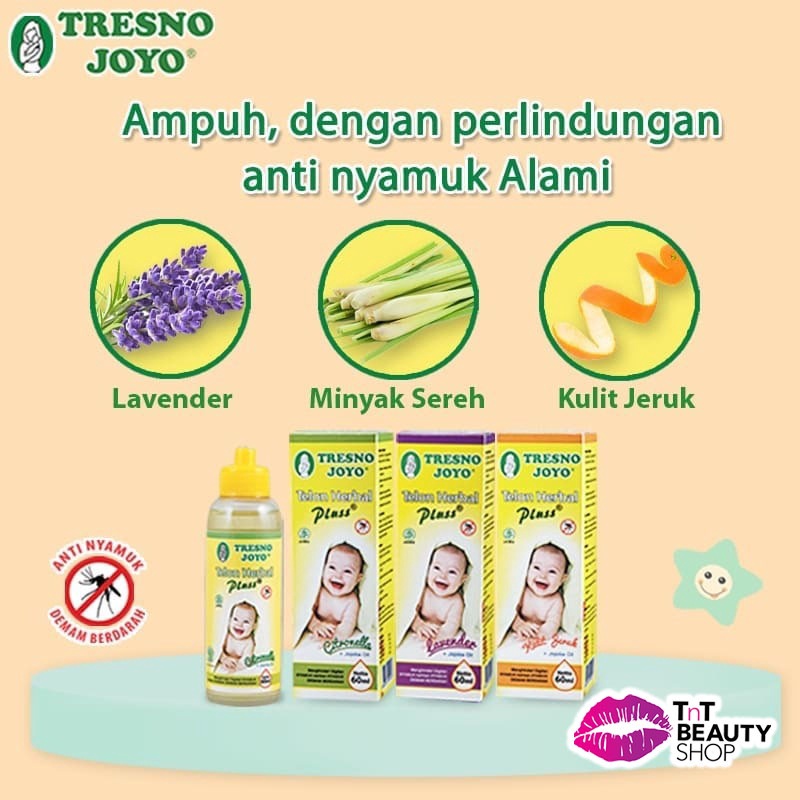 

PAKET INSTAN Tresno Joyo Telon Herbal Plus 6ml Citronella Lavender Orange Tresnojoyo TJ