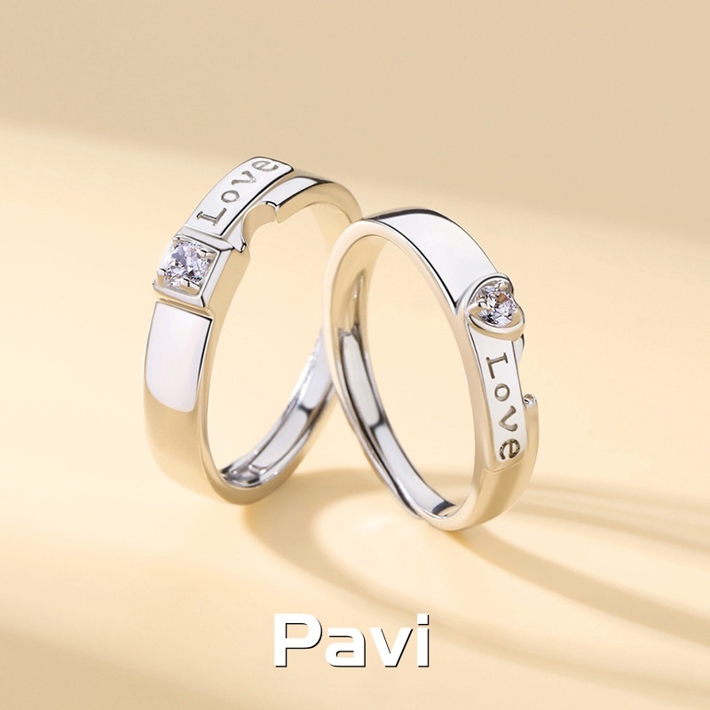 PAVI - Cincin Silver Plated Jewelry. Cincin Nikah. Cincin Tunangan. CIncin Lamaran. CIncin Pasangan