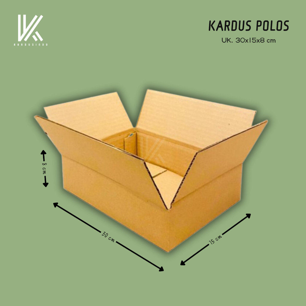

KARDUS BOX POLOS BARU UK 30x15x8 CM