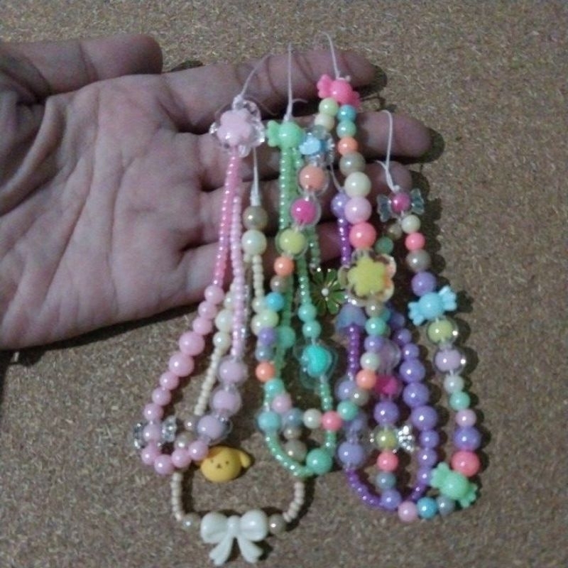 Strap hp/manik-manik/gantungan hp/DIY