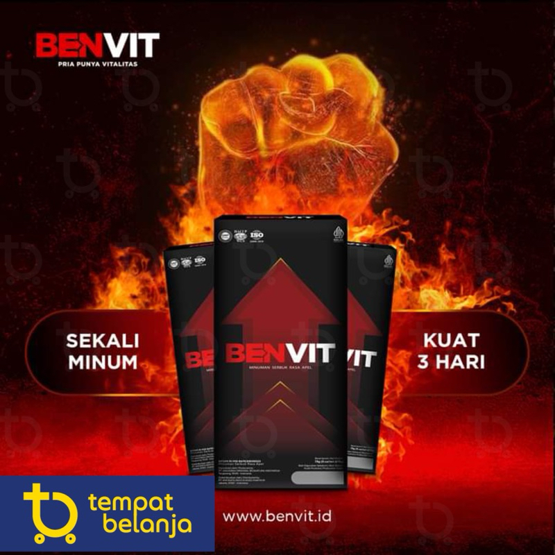 BENVIT 1box isi 5 sachet MINUMAN HERBAL PRIA