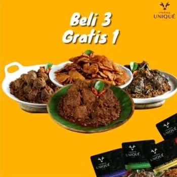 

Rendang beli 3 bks + free 1 bks rendang telus krispi/ekonomis