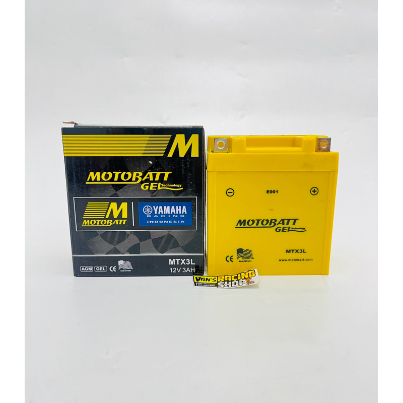 AKI BATERE BATERAI BATRE RX KING NINJA SATRIA 2T  MOTOBATT MTX3L MOTOBAT MOTOBATH MOTO BATT MOTO BAT