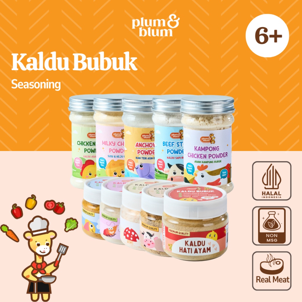 

Terlaris Plum Blum Kaldu Mpasi Kaldu Sapi Kaldu Ayam Kaldu Jamur 1 gram