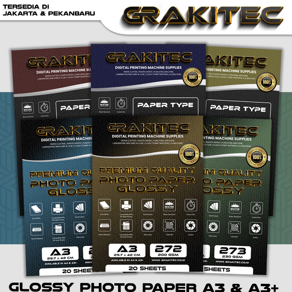 Menarik Kertas Foto Glossy A3  A3  Grakitec Premium Photo Glossy Paper 26 23 2