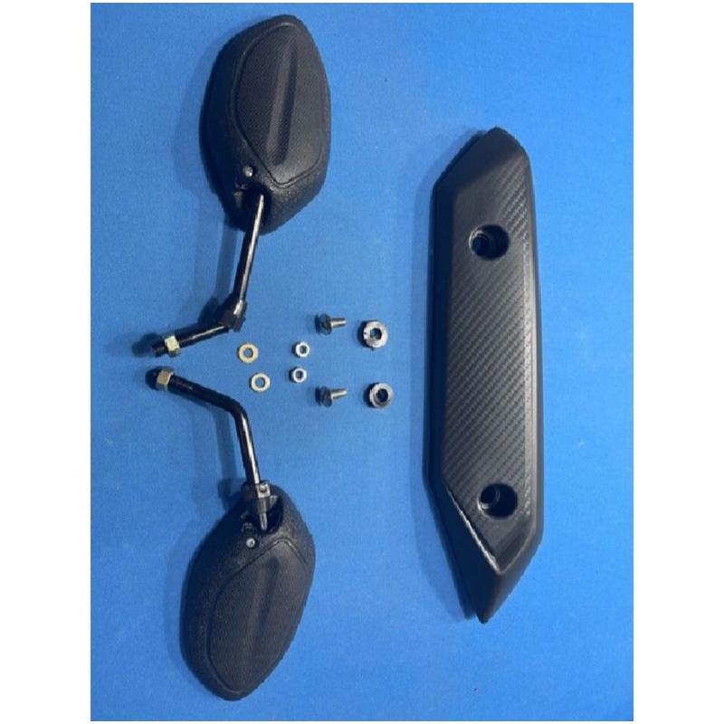 satu set spion standar Honda beat +cover knalpot beat 2015 beat fi