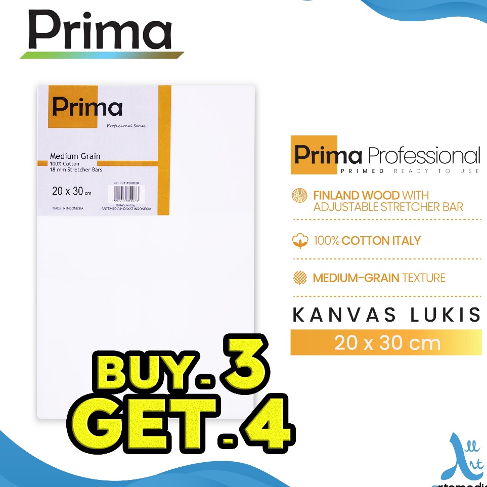 

Pasti Murah Prima Professional 2x3cm Cotton Canvas