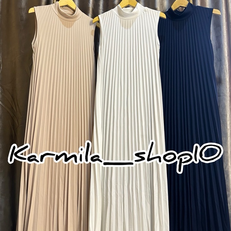 LONG DRESS PLISKET MAXY YUKENSI  Inner Dress plisket muslim