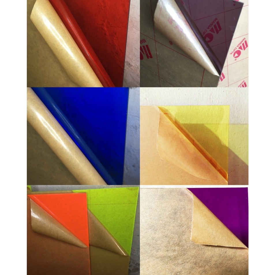 

Premium Acrylic lembaranpotongan ukuran A2 42 x 6cm warna transparanribenbening