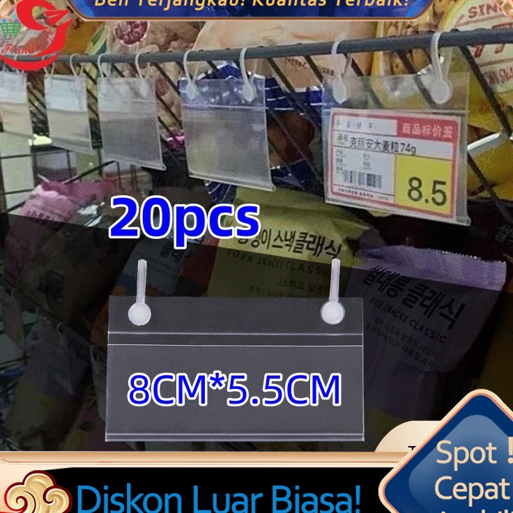 

2pcs Price tag Gantung Label Harga Mika Price Tag Holder