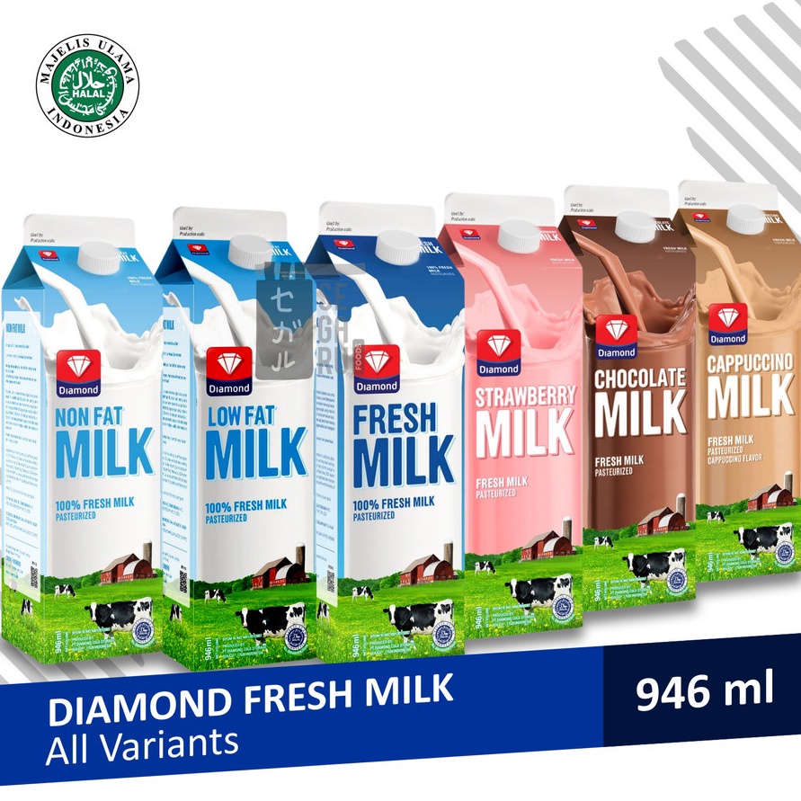 

Termurah Susu Diamond Fresh Milk Susu Segar Pasteurisasi 946ml