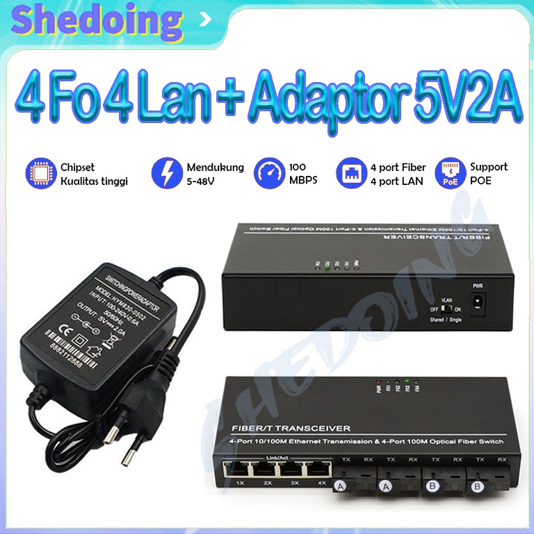 Menarik POE Htb 4 Fo 4 Lan AABB Media Converter 4 Fo 4 Lan 11 Mpbs Ethernet Switch 4 SC 4 LAN 4F4E F