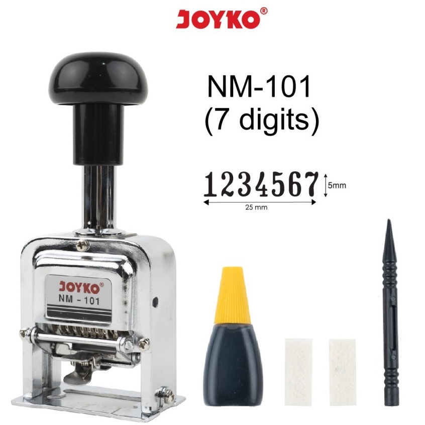 

Numerator 7digitAutomatic Number MachineStempel Angka Otomatis JOYKO