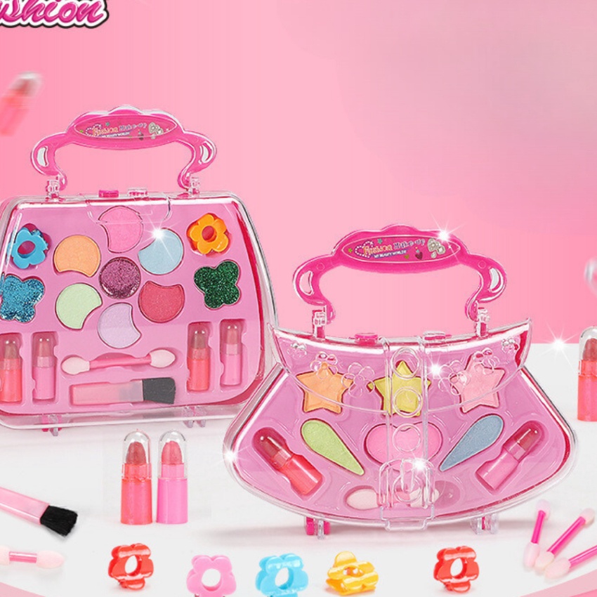 KF7 Mainan Anak Cewek  Mainan Anak Makeup Tas  Mainan Komestik Anak Bentuk Tas  Perempuan Makeup Mai