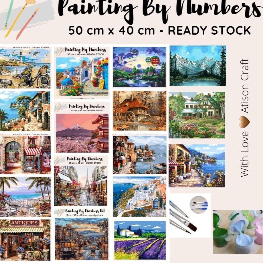 

Model Terkini PAINTING BY NUMBERS KIT ready jaka ocean series