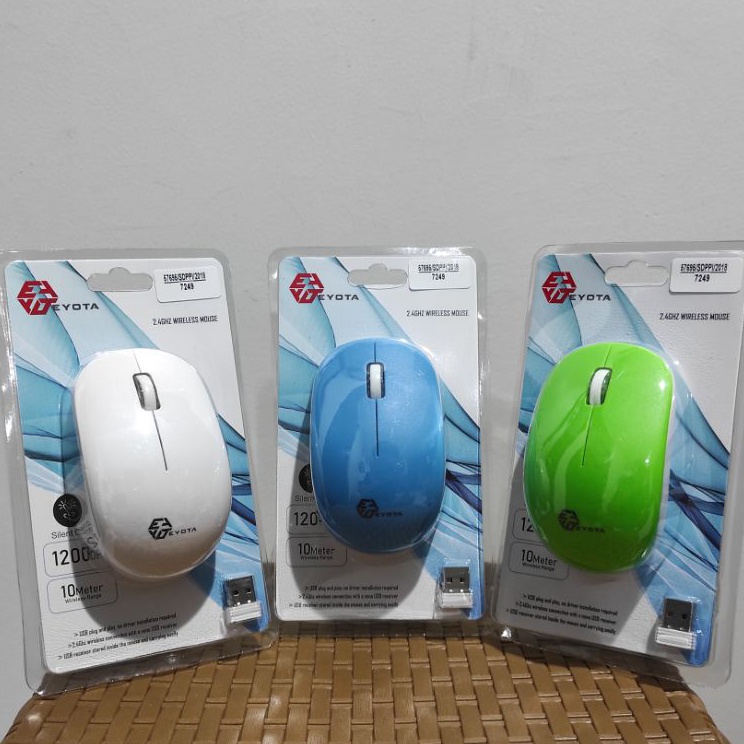 Mouse wireless EYOTA M166 24Ghz Wireless Mouse Komputer