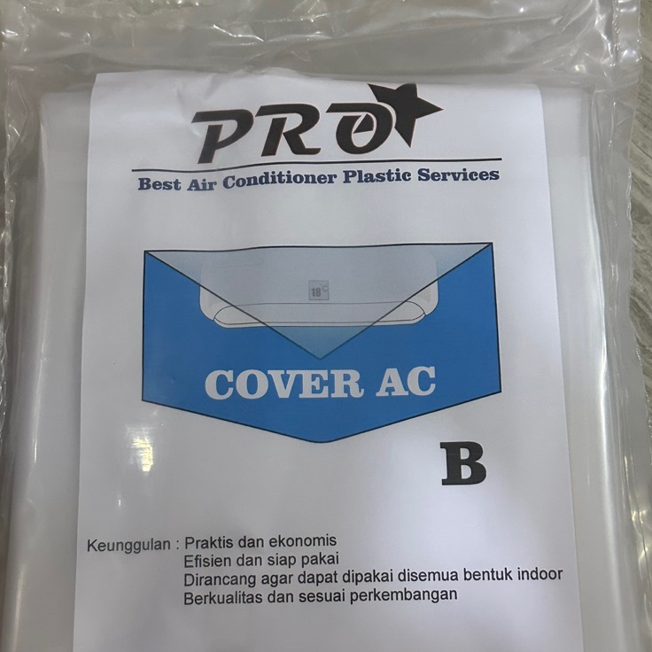 Plastik cuci AC ukuran 12 pk  2 pk Bahan tebal