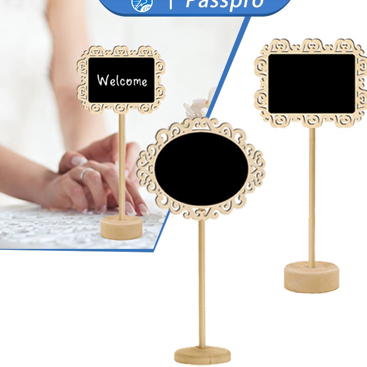 

1pcs 8inch Papan Tulis Kapur Kecil Blackboard Mini Chalkboard Mini Bahan Kayu Papan Kapur Menu Cafe Papan Reserved
