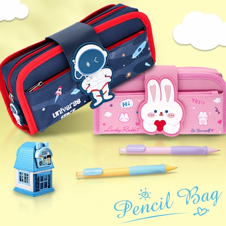 

TXS45 TEMPAT PENSIL 2in1 KOTAK PENSIL TEMPAT PEN KOTAK PEN TEMPAT PENSIL WARNA TKM