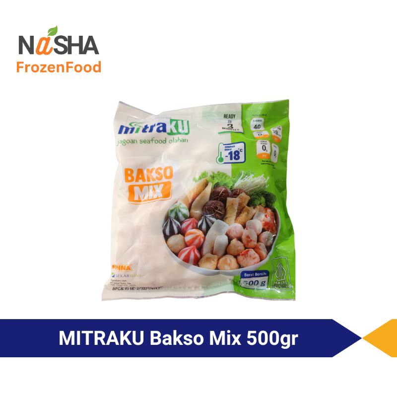 

Mitraku Seafood Bakso Mix 500gr