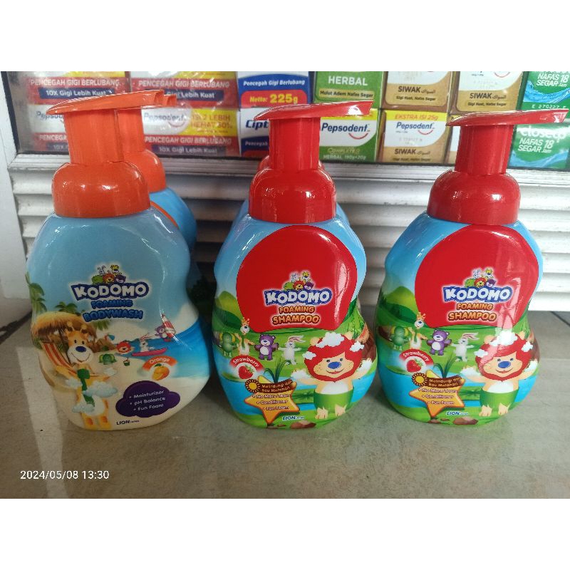 Kodomo Foaming Bodywash 250ml |  Kodomo Foaming Shampoo 250ml | Kodomo shampo pump kodomo sabun pump