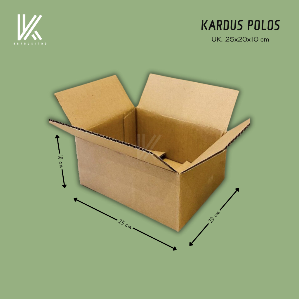 

KARDUS BOX POLOS BARU UK 25x20x10 CM