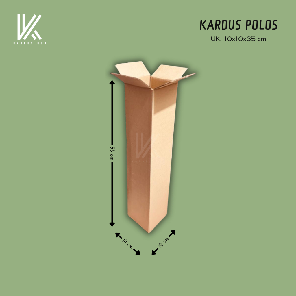 

KARDUS BOX POLOS BARU UK 10x10x35 CM