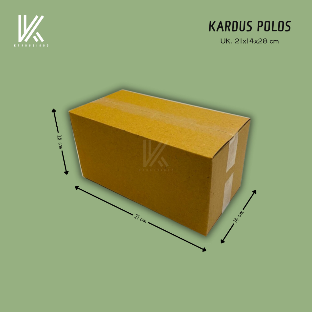 

KARDUS BOX POLOS BARU UK 21x14x28 CM