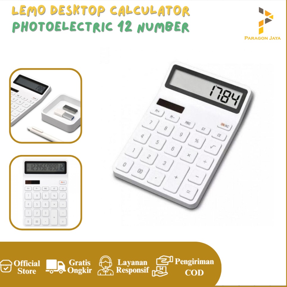 

LEMO Desktop Calculator Photoelectric Dual Drive 12 Number