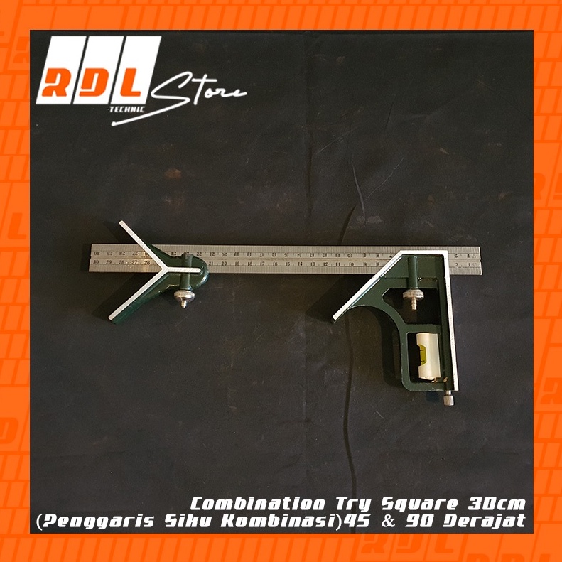 

Combination Try Square 3cm Penggaris Siku Kombinasi 45 9 Derajat