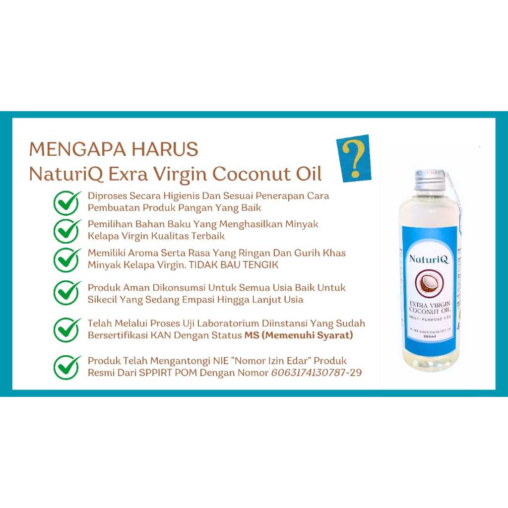 

VCO Extra Virgin Coconut Oil 250ml / NaturiQ Minyak Kelapa Murni Obat Kolesterol / Minyak Kelapa Asli 100% Termurah / Virgin Oil Coconut Original