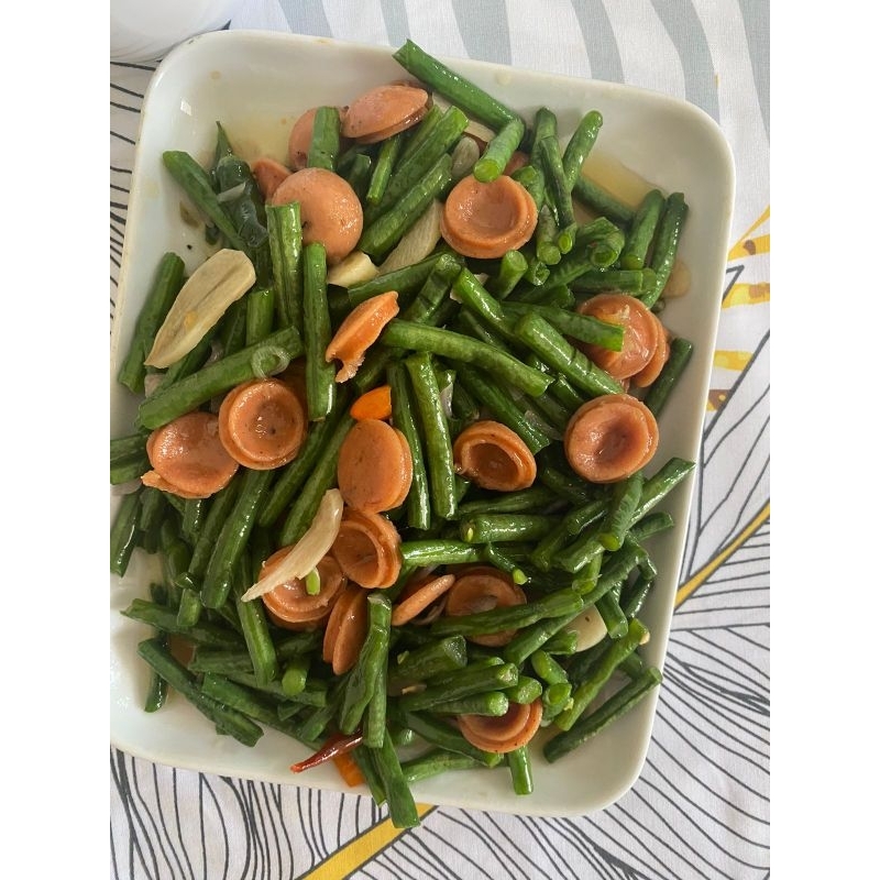 

OSENG KACANG PANJANG SOSIS