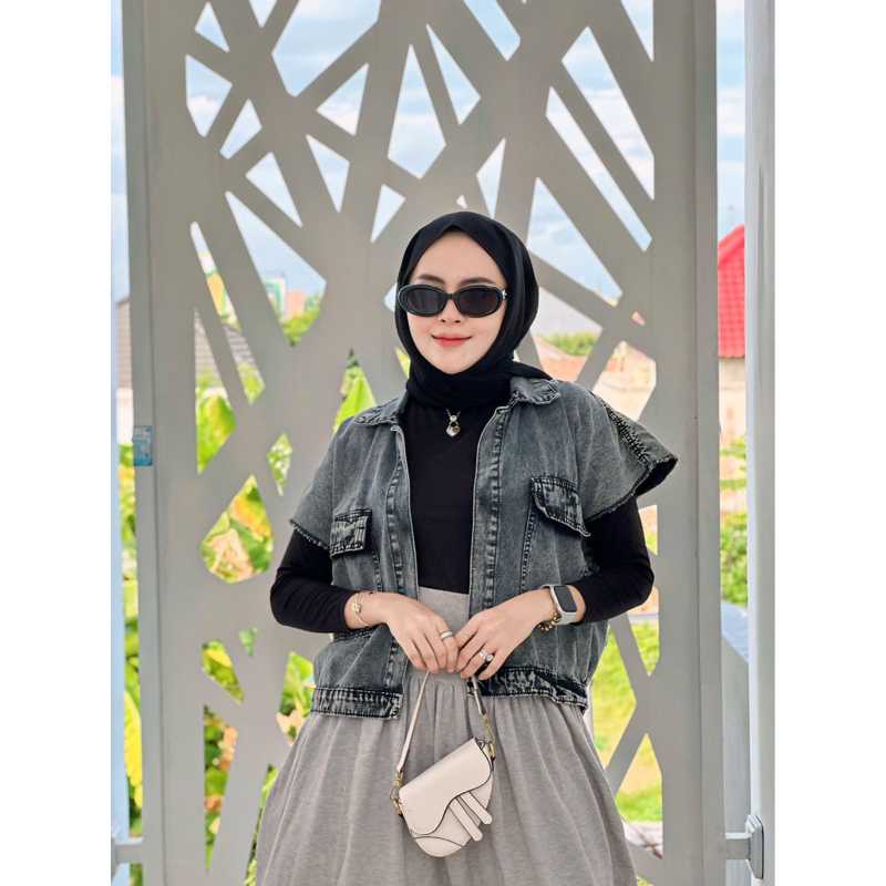 VEST JAKET JEANS By Mazaara ORIGINAL