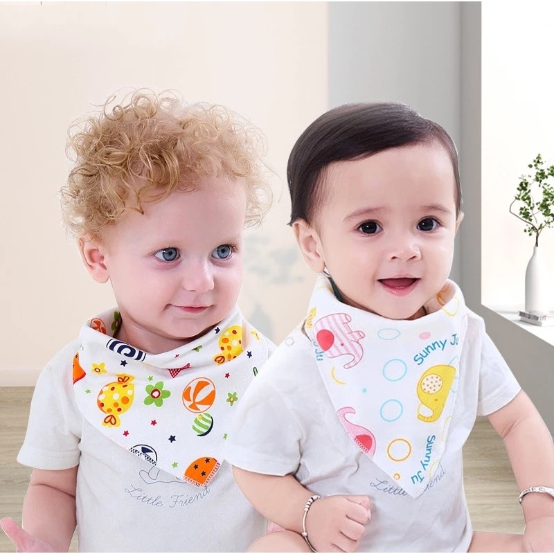 Goaru Celemek bayi/Celemek makan bayi /Bib bayi/Slabber Segitiga Bayi/Celemek Makan Bayi
