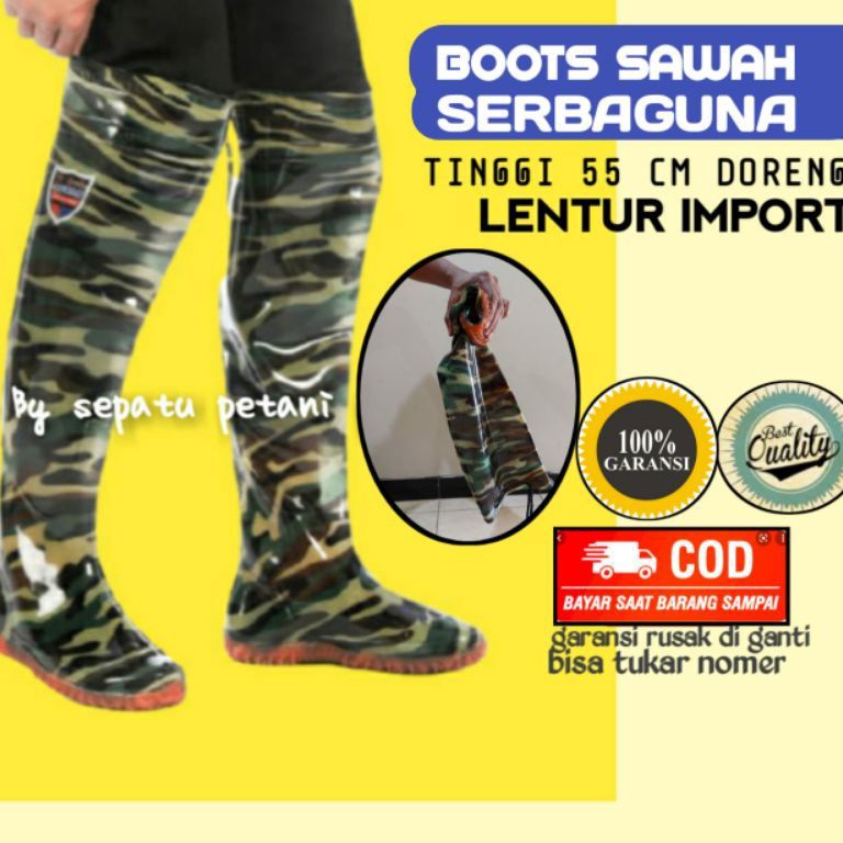 ART E7T SEPATU KERJASEPATU TANISEPATU BOOT SEPATU TANI  BOTH  BOTS SAWAH LADANGKEBUNKOLAM ANTI KEONG